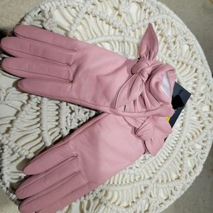 Badgley Mischka leather fashion gloves, large